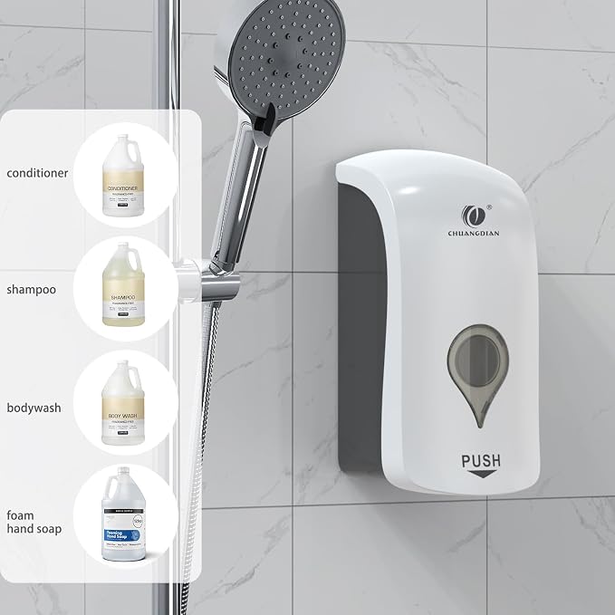 Foaming Hand Soap Dispenser, 35oz Manual White