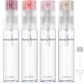4 Pack Refillable Spray Bottle, Reversible Small Empty Spray Bottle with Fine Mist, Leak Proof - for Cleaning Solutions, Mosquito prevention, Face & Hair Mist - 4pk 1 OZ / 30 ML