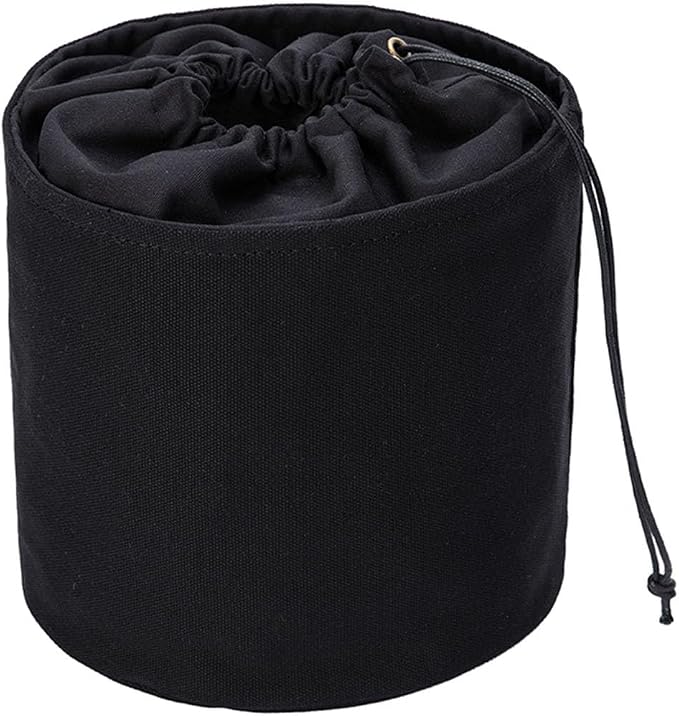 Tall Purse Organizer Insert Womens Canvas Round Handbag Organizer Storage,Handbag Purse Organizer Round Cosmetic Pouch Bag Bucket Makeup Bag