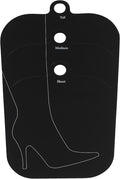 Household Essentials Boot Shapers, Set of 2 Pairs (4 Pieces), Pliable Plastic Boot Inserts, Customizable Height, Keeps Boots Upright and Crease-Free, Black