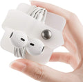 Silicone Cord Organizer, Transparent Earphone Wrap, Button Closure, Flexible Headphone Cord Manager