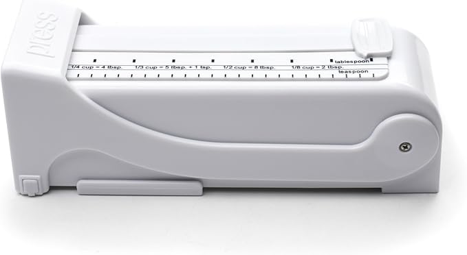 KitchenArt Buttermate Butter Cutter Slicer, Measuring Dispenser and Keeper, White
