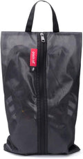 pack all Plus-Sized Shoe Bag for Travel, Water-Resistant Shoe Pouch for Gym, Odor-Resistant Soccer Cleats Bag for Sport (Black, 1-Pack)
