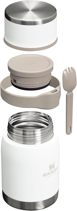STANLEY Adventure To-Go Food Jar | Vacuum Insulated Food Container | Wide Mouth Screw On Lid | Packable for Travel | Stainless Steel with Leakproof Lid | BPA-Free
