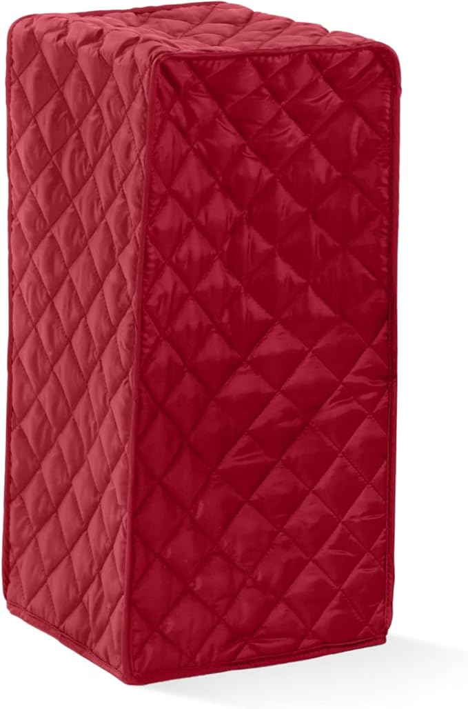 Covermates Keepsakes Square Appliance Cover – Quilted Kitchen Appliance Cover for Countertop Storage – Dust Protection – Stain Resistant – Washable – Slip-On Appliance Design, Red
