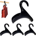 Purse Hanger, Purse Holder for Closet Black Backpack Hanger Hook for Organizer Storage Purses Tote Bag Backpacks Handbags(4 Pack)