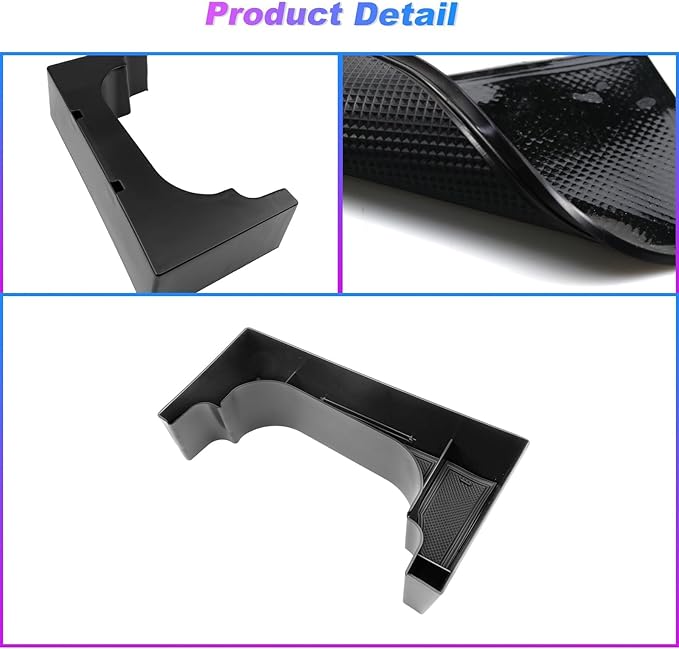 SXCY Fit for 2024 2025 2026 Hyundai Kona Center Console Organizer for 2024-2026 Hyundai Kona SEL Conv./ N-line Limited Accessories Console Organizer Tray 2024+ Kona Cupholder Console Organizer Black