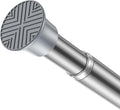 Spring Tension Curtain Rod 32-62 inch, Adjustable Expandable Tension Curtain Rod No Drilling, Tension rods for Window Doorway Kitchen Curtain, Silver