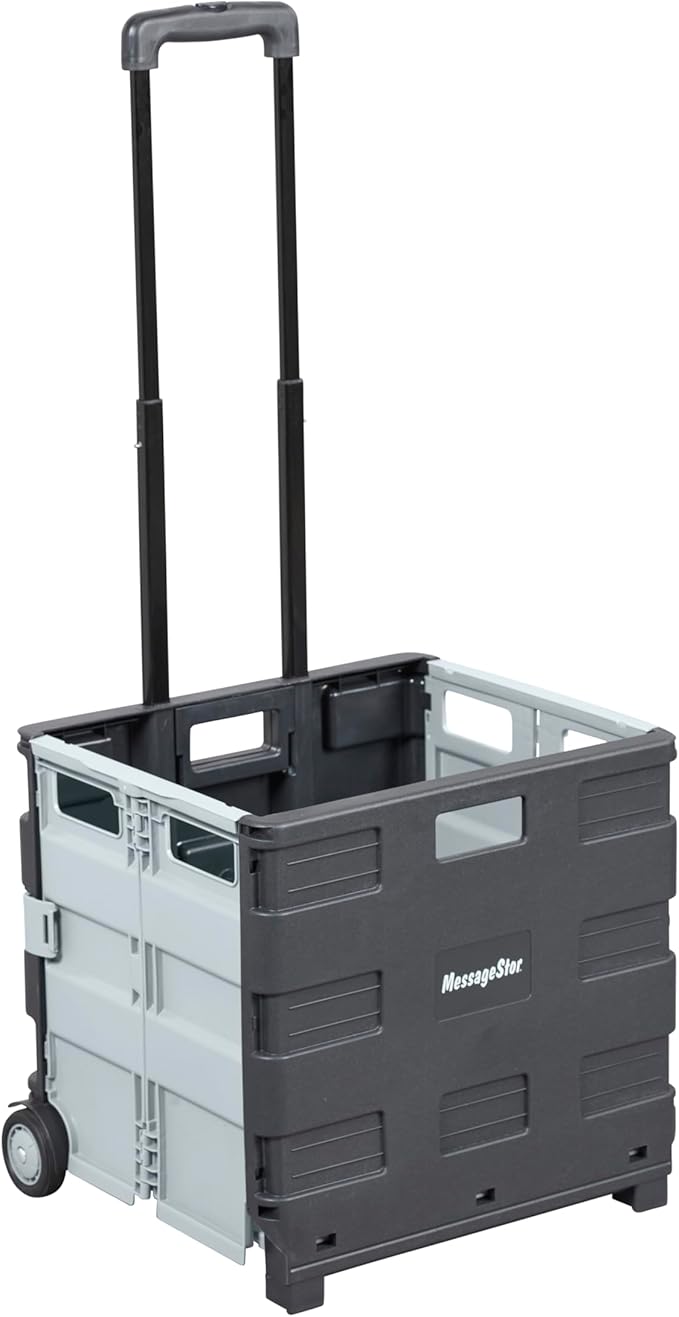 ECR4Kids Universal Rolling Cart, Mobile Storage, Black
