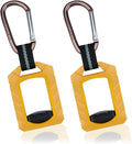 MELOTOUGH 2pcs Zip Tie Holder,Zip Tie Organizer for Zipties Arrangement, Cable Tie Holder Multi-Purpose Indoor and Outdoor Use（Yellow）