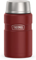 THERMOS Stainless King Vacuum-Insulated Food Jar, 24 Ounce, Matte Red