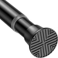 1pack Shower Curtain Rod 30-76 inch Black Tension Rod Shower rod Non Slip Adjustable Curtain Rods No Drilling Tension Curtain Rod Shower Rods for Bathroom Windows Closet