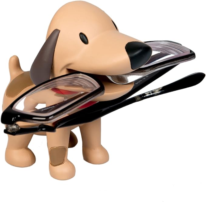 Gifts for Readers & Writers Sticky Notes Holder, Novelty Post It Notes Dispenser, Office Stationery Supplies & Cute Desk Accessories, Puppy Notes with Sticky Note Pads Included