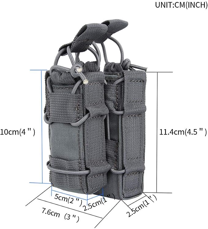 EXCELLENT ELITE SPANKER Open Top M4 M14 M16 AR15 Mag Pouch and Single Pistol Mag Pouch Flashlight Holder Magazine