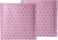 100 PCS 4 Mil Thick Open Top Heat Seal Bags, PET+AL+PE Mylar Bags with Easy Tear Notch, Resealable Heat Sealable Pouch for Food Storage, Packaging, Not Vacuum Bags (Pink, 10 * 10CM/3.9"*3.9")