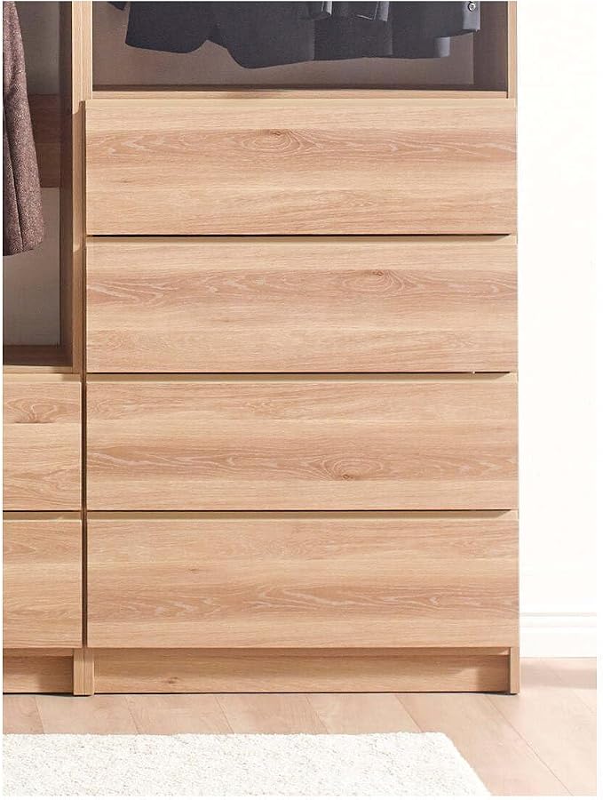 Maykoosh Closet System Organizer - Customizable Walk-in Wardrobe Storage Oak/Model ACD 3 Closet