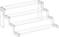 Lifewit Spice Rack, Perfume Cologne Organizer, Cupcake Stand, Tool-Free Assembly, Display Riser Shelf, Seasoning Figurine Makeup Holder, Room Decor, Kitchen Cabinet Storage, Clear, 14in-4 Tier, 1 Pcs