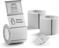 NIIMBOT 3 Roll Set Labels, 1.6" X 1.2" (40x30mm) Waterproof Thermal Label | Clear Label for B1/B21/B31 Label Maker, for Kitchen Jar/Address/Barcode/Travel Bottle
