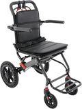 Lightweight Transport Wheelchair with Storage Bag, Lift Transfer Chair, Portable Traveling Wheelchair, Portable Foldable Trolley for Solve The Mobility Problems
