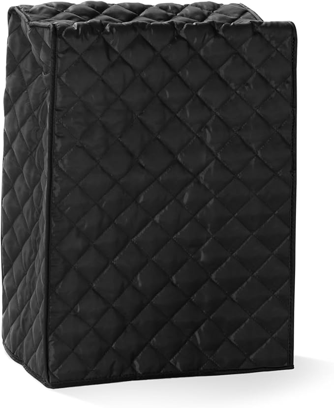 Covermates Keepsakes Rectangular Appliance Cover – Quilted Kitchen Appliance Cover for Countertop Storage – Dust Protection – Stain Resistant – Washable – Slip-On Appliance Design, Black
