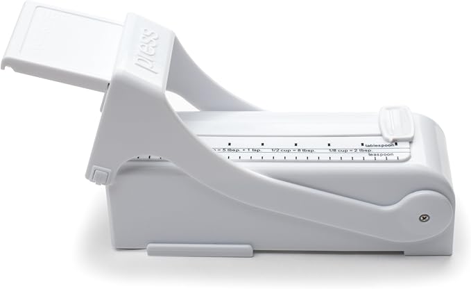 KitchenArt Buttermate Butter Cutter Slicer, Measuring Dispenser and Keeper, White