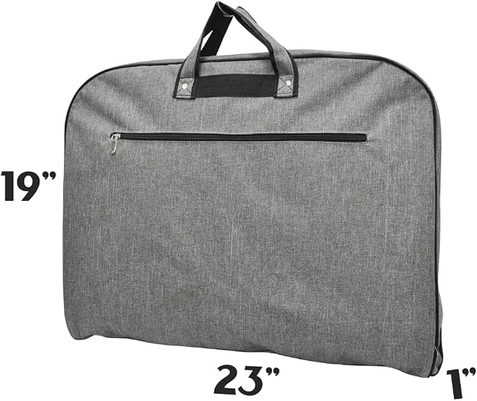 NGIL Travel Hanging Garment Bag (Crosshatch-Gray) | Garment Bag for Girls, Cheer Travel Bag, Dance Competition Bag, Cheer Dance Competition, Beauty Pageant