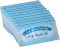 100 PCS Deep Cleaning Finger Toothbrush Teeth Cleaning Whitening Wipes for Oral Brush Ups Mint Flavor
