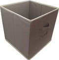 Elegant Home Fashions Open Soft Organizer Without Lid Storage bin, Beige (TYG-17059)