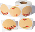 MONEST (500pc/Roll) 2" Stickers for Jars and Lids | Pantry, Mason Jar, Canning, Spice, and Bottle Labels (Red Tulip 2")