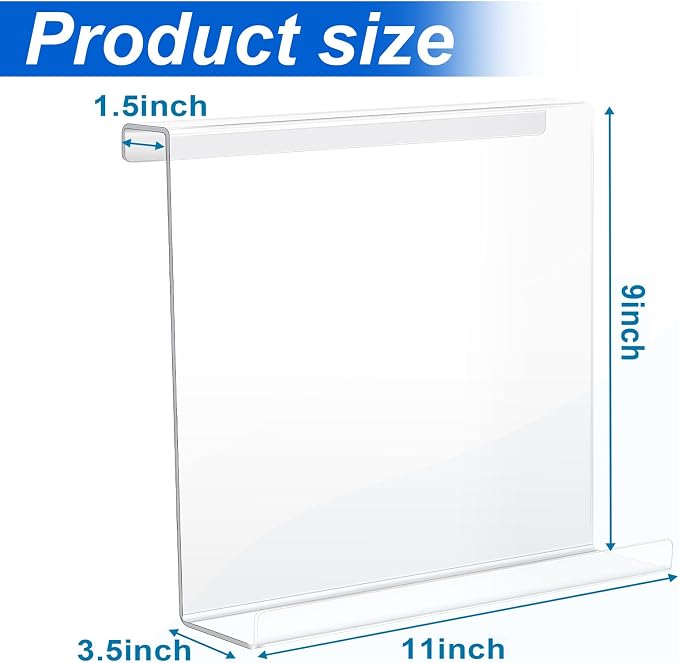 Jetec Treadmill Book Holder, Clear Acrylic Reading Rack for Treadmill Tablet Rack Universal Holder Tablet Magazines Books for Gym Exercising(9 x 11 x 3.5 Inches)