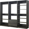 Maykoosh Closet System Organizer - Customizable Walk-in Wardrobe Storage Black/Model BCE 3 Closet