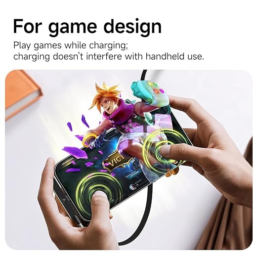 NKV 240w Stand Data Cable Invisible Foldable Holder Charger Cable | 5 FT USB C to USB C Fast Charging Cable for Smartphones, Laptops, Tablets (Orange, Data Cable Set) ﻿