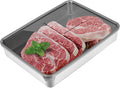 Deli Meat Container for Fridge,Bacon Container for Refrigerator，304SS Airtight Food Storage Container,Stackable Fridge Organizer with Locking Lid (BPA Free)