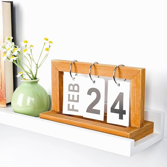 White Floating Shelves for Wall, Wooden Wall Mount Bathroom Shelves with Lip for Bedroom, 48 Inch Farmhouse Picture Ledge Shelf, Hanging Photo Shelves for Living Room Kitchen(White, 2 Pack, 48 Inch)