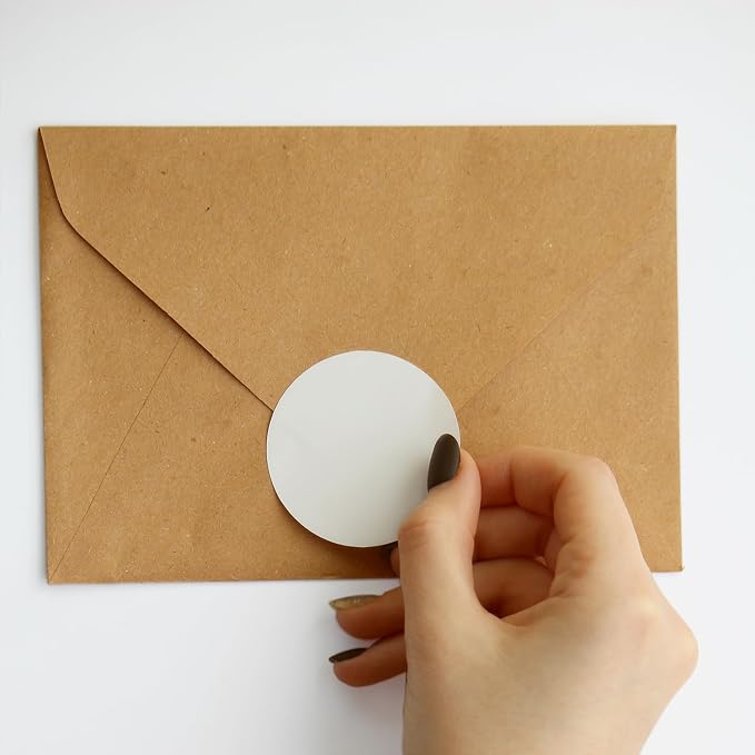 Hybsk White Color Coding Dot Labels Round Semi Gloss Paper Stickers Adhesive Label - DO NOT Support Printing(2 inch)