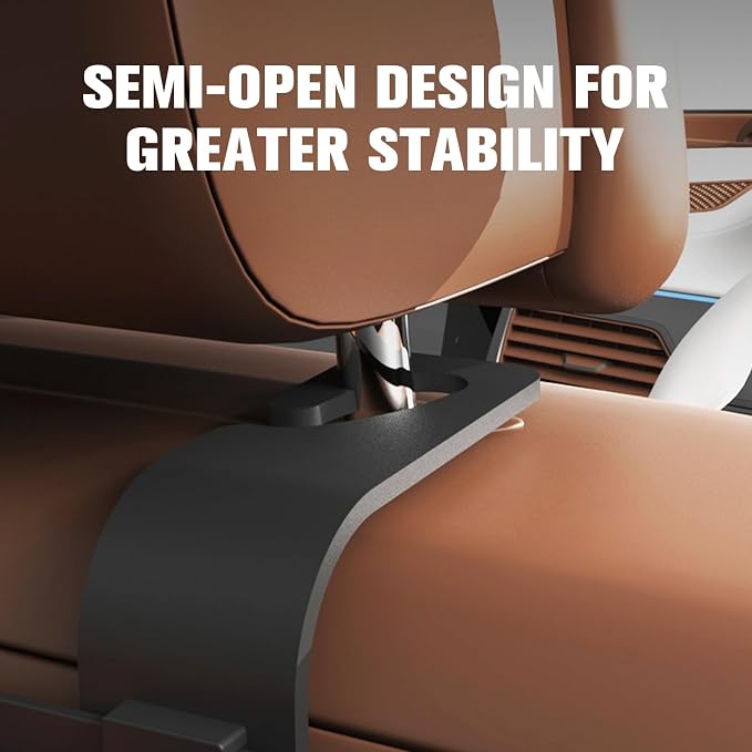 4 in 1 Multifunctional Back Seat Car Organizer, Hanging Storage Box with Cup Holder and Tissue Box for Phone, Drinks, Handbag - Universal for SUV, Truck, Van