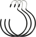 XGNG 3PCS Black Non-Slip Belt Rack Tie Hanging Hooks Closet Accessories Scarf Ring Hangers Scarf Organizer Storage Holders for Ties Scarves Belts Tank Tops Pashminas
