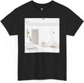 Modern Minimalist Lounge Room Art Print Unique Interior Design Tee Aesthetic Home Decor Graphic Casual Top Black