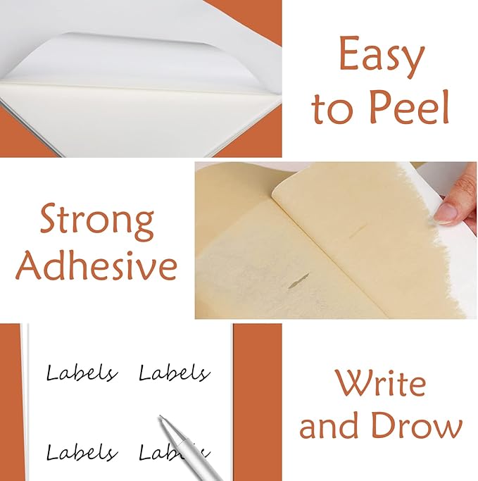 9527 Product Full Sheet Shipping Labels, 8-1/2" x 11" Blank White Sticker Paper, Self Adhesive Address Labels for Laser/Inkjet Printers, 2000 Labels