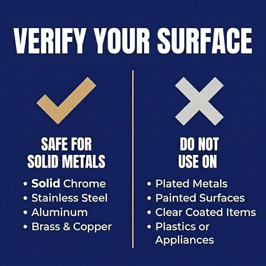 Flitz Metal Polish Paste - 1 Gal of USA-Made Polish for Solid Chrome, Stainless Steel, Aluminum - Non-Abrasive for Light Oxidation - Requires Manual Buffing - Not for Plated/Coated Surfaces (1 Pack)