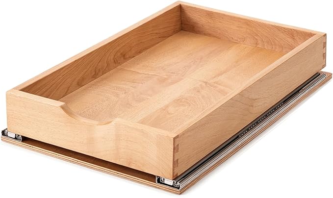 Pull Out Cabinet Drawers - 6x2 Size Options (12-23'W,18-21'D), Pre-Assembled with Soft Close Slides, Solid Beechwood, Easy Installation(12'W x 18'D)