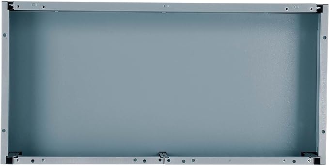 Global Industrial Wardrobe Storage Cabinet with Garment Rod, Steel Construction, Recessed Handle with Keyed Lock, 300 lbs Shelf Capacity, 36" W x 24" D x 72" H, Gray, Assembled