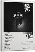 OrdaLi Yeat Poster Lyfe Album Cover Poster Decorative Painting Canvas Wall Art Living Room Office Poster Room Bedroom Painting Gift 08x12inch(20x30cm) Frame-style