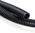 ZhiYo 20FT 3/8” Wire Loom Split Tubing Auto Wire Conduit Flexible Cover | High Temperature Heat Resistant -40F to 257F | Plastic Cover for Electrical Wires & Cables, Black | Flexible Cover, High Temperature Heat Resistant -40F to 257F, Plastic Cover fo...