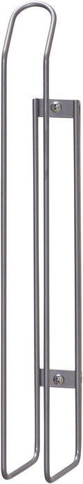 Household Essentials 1225-1 Mounted Paper Towel Holder | Mounts to Solid Cabinet Doors or Walls, Nickel