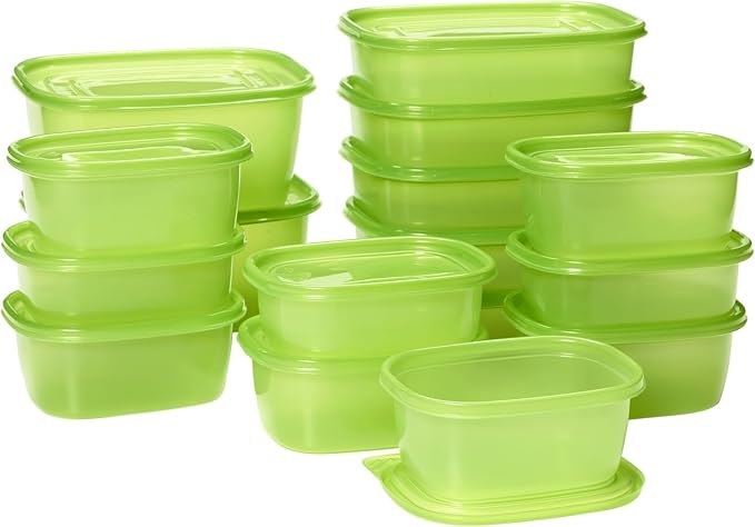 Debbie Meyer UltraLite GreenBox, Reusable Food Storage Containers with Lids | 32 Piece Set, BPA-Free Airtight Storage, FoodFresh Technology, Keeps Produce and Baked Goods Fresh Longer, Made in the USA