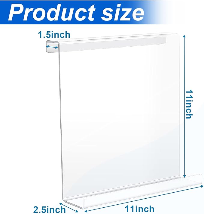 Jetec Treadmill Book Holder, Clear Acrylic Reading Rack for Treadmill Tablet Rack Universal Holder Tablet Magazines Books for Gym Exercising(11 x 11 x 2.5 Inches)