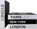 PROBENEX Urban Large | 4 PCS Faux Decorative Books for Home Decor | Not Real Books (Cardboard Boxes) | Coffee Table, Shelf Styling & Modern Aesthetic Accent Pieces for Living Room (L_Urban_Large)