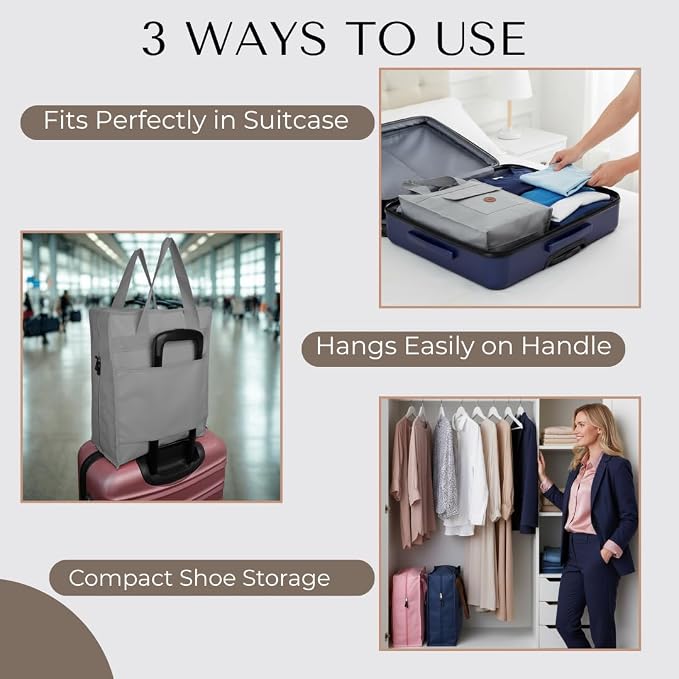 Shoe Bag for Travel, Portable Storage Organizer for Women and Men