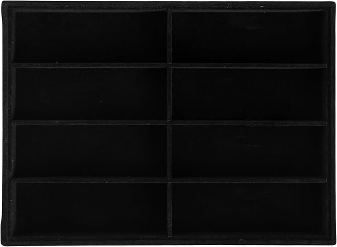 Frebeauty 8-Slot Sunglass Organizer,Velvet Sunglass Holder for Drawer | Vanity Glass Holder,Sunglass Case For Multiple Sunglass,Sunglass Tray,Glass Storage,Sunglass Box for Women,Eyeglass Organizer
